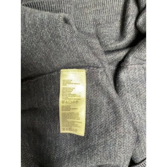 Tommy Bahama Mens Navy 1/2 Zip Pullover Size M 100% Cotton Lightweight Sweater - Picture 6 of 8